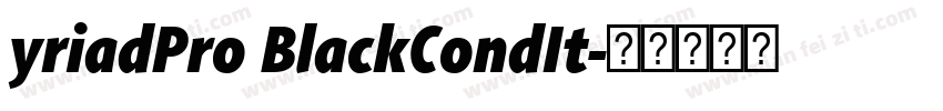 yriadPro BlackCondIt字体转换